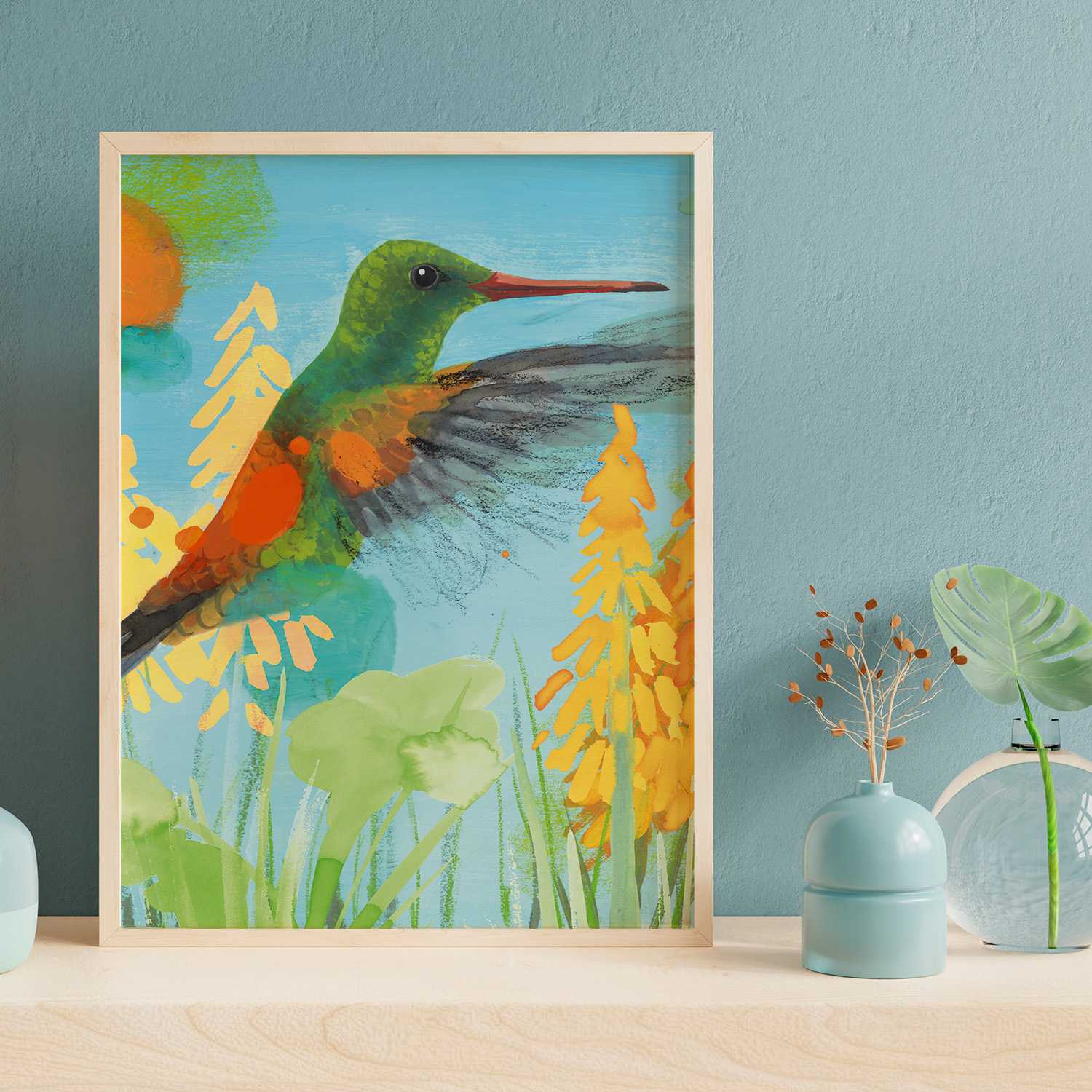 print of a Copper-rumped Hummingbird Jeanne Melchels